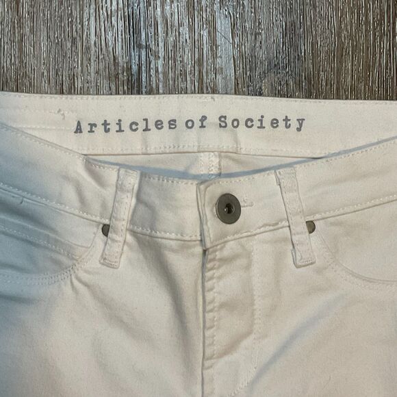 Articles of Society Sarah Skinny Jeans Size 26 Jegging‎ Stretch White - Picture 2 of 12